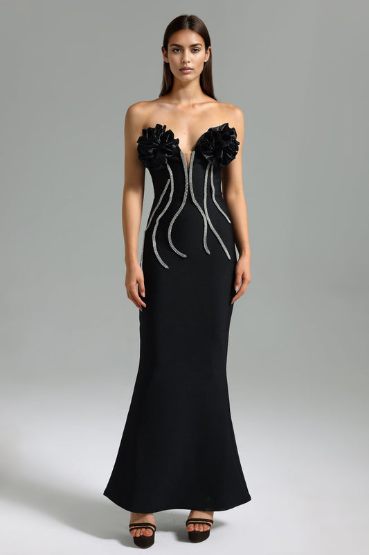 Feral Mirage Taş Detaylı Bandaj Midi Elbise