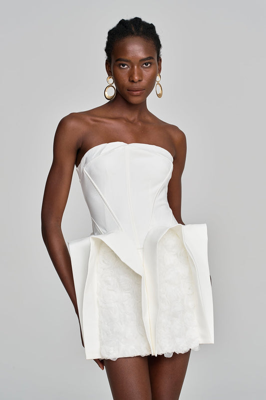 Velvet Oracle Çiçekli Mini Elbise