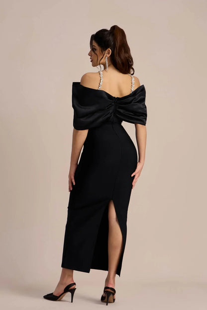 Amber Eclipse Midi Elbise