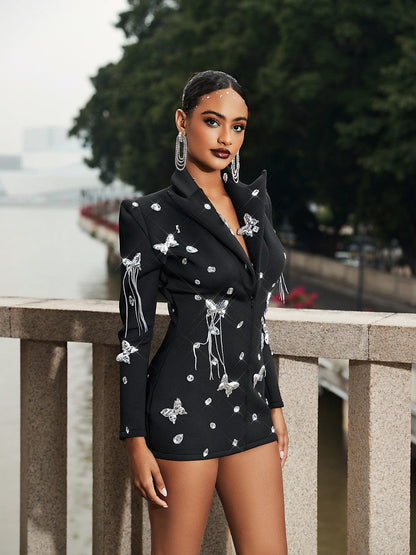 Lava Mirage Mini Blazer Elbise