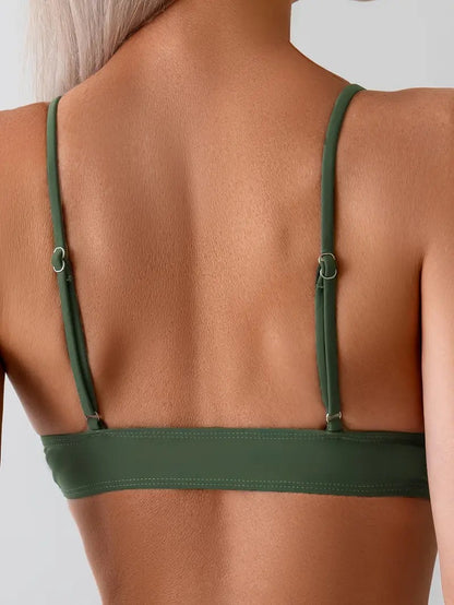 Forest Grace High-Waist Bikini Set